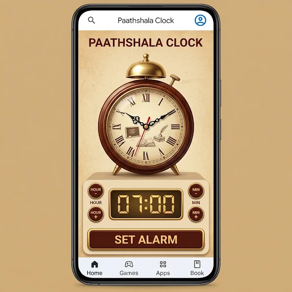 Paathshala Clock nostalgic sound selection screen